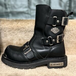 Harley-Davidson Black Combat & Moto Boots
